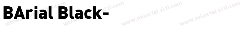 BArial Black字体转换